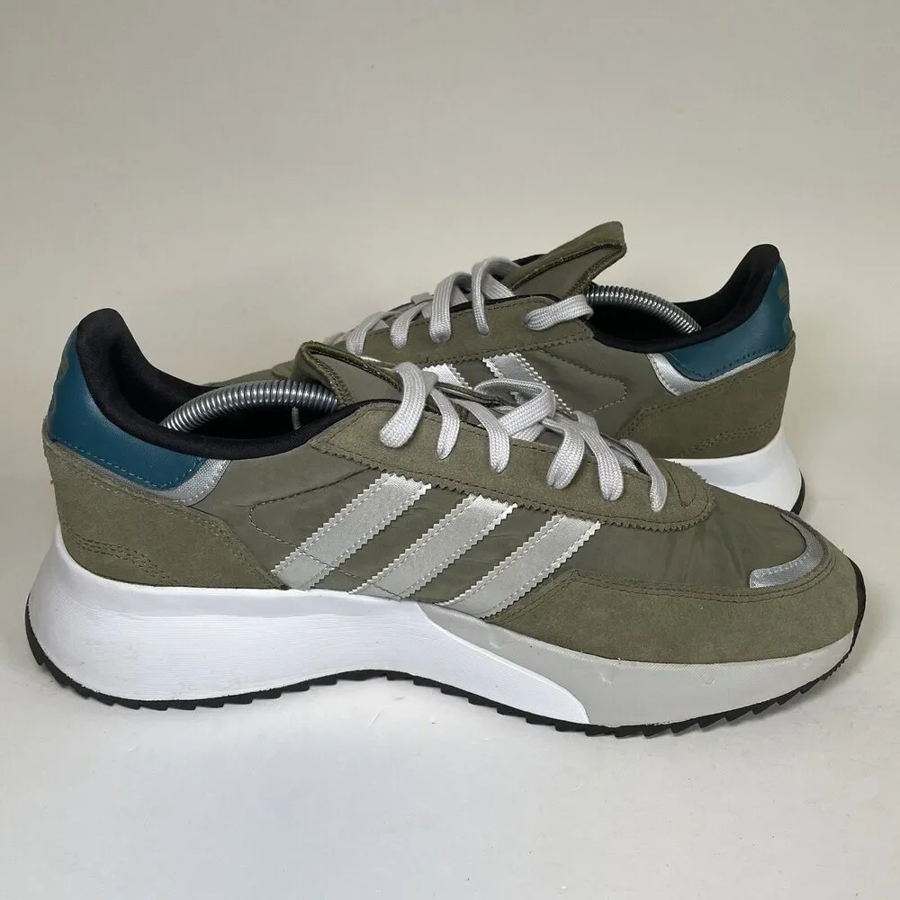 Adidas Originals Retropy F2 Green Shoes - Picture 3 of 9